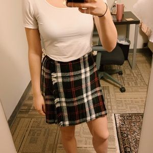 VINTAGE PLAID MINI SKIRT